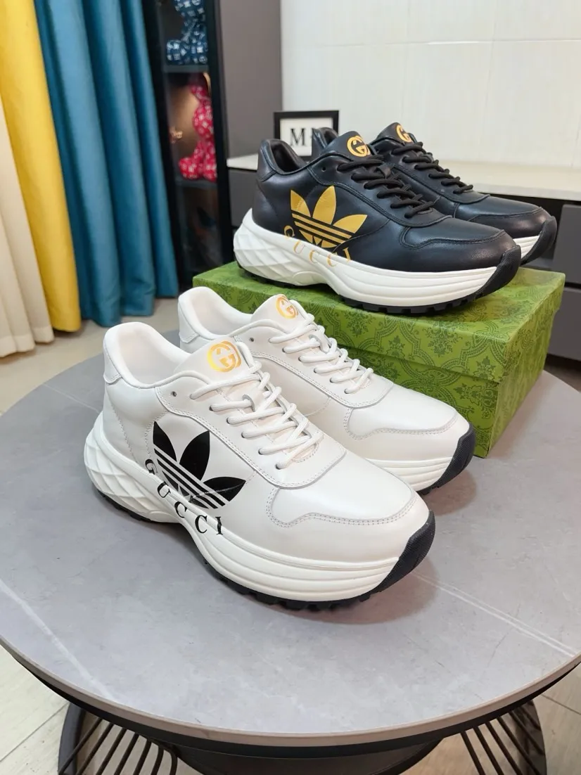 Men's shoes 💰520🌹🌹【GUCCI】pop-up casual sneakers with daddy outsole, breathable and comfortable, easy to walk, a versatile style for trendy men, upper with cowhide edge and outsole with 3D upper printing➕genuine leather lining➕Gucci's popular original outsole, sports and running style, super comfortable. Code number 38-44
